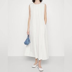 Weekend Max Mara White Sleeveless Maxi Dress